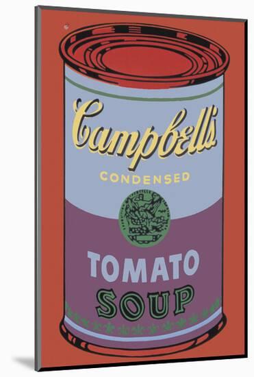 Campbell's Soup Can, 1965 (Blue and Purple)-Andy Warhol-Mounted Giclee Print