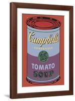 Campbell's Soup Can, 1965 (Blue and Purple)-Andy Warhol-Framed Giclee Print