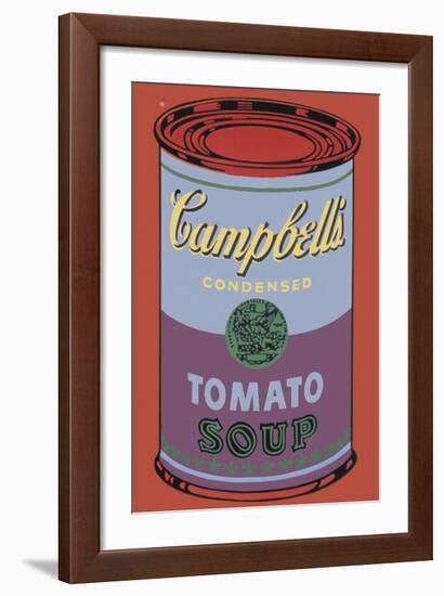 Campbell's Soup Can, 1965 (Blue and Purple)-Andy Warhol-Framed Giclee Print