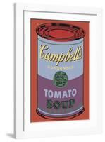 Campbell's Soup Can, 1965 (Blue and Purple)-Andy Warhol-Framed Giclee Print