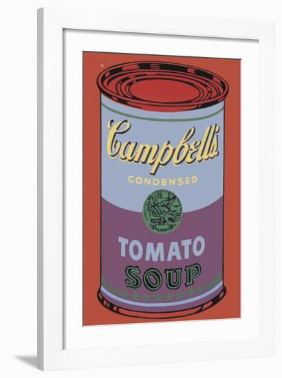 Campbell's Soup Can, 1965 (Blue and Purple)-Andy Warhol-Framed Giclee Print