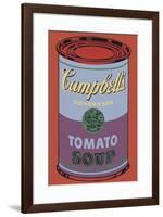 Campbell's Soup Can, 1965 (Blue and Purple)-Andy Warhol-Framed Giclee Print