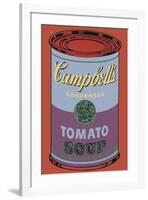 Campbell's Soup Can, 1965 (Blue and Purple)-Andy Warhol-Framed Giclee Print