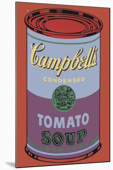 Campbell's Soup Can, 1965 (Blue and Purple)-Andy Warhol-Mounted Giclee Print