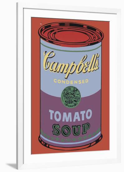 Campbell's Soup Can, 1965 (Blue and Purple)-Andy Warhol-Framed Giclee Print