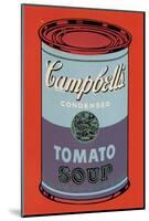 Campbell's Soup Can, 1965 (Blue and Purple)-Andy Warhol-Mounted Print