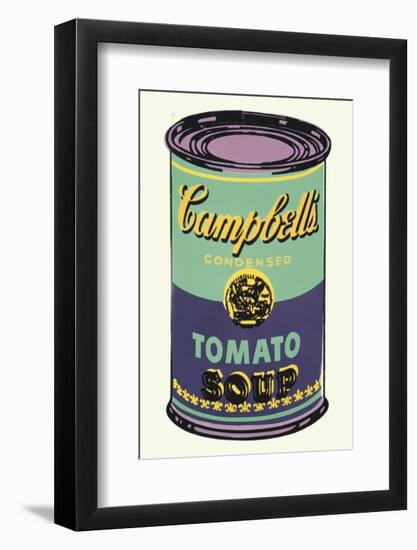 Campbell's Soup Can, 1965 (Green and Purple)-Andy Warhol-Framed Art Print