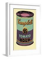 Campbell's Soup Can, 1965 (Green and Purple)-Andy Warhol-Framed Giclee Print