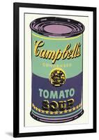 Campbell's Soup Can, 1965 (Green and Purple)-Andy Warhol-Framed Giclee Print