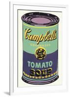 Campbell's Soup Can, 1965 (Green and Purple)-Andy Warhol-Framed Giclee Print