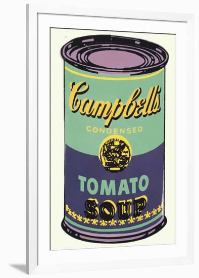 Campbell's Soup Can, 1965 (Green and Purple)-Andy Warhol-Framed Giclee Print