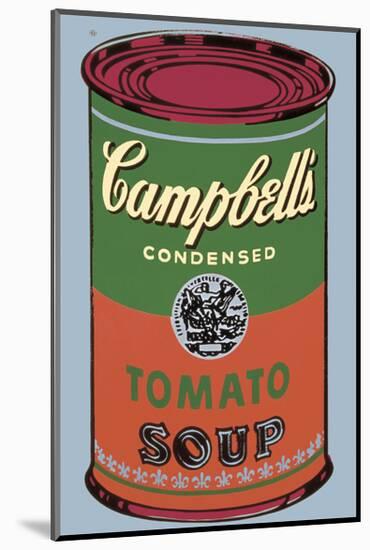 Campbell's Soup Can, 1965 (Green and Red)-Andy Warhol-Mounted Giclee Print