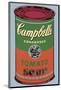 Campbell's Soup Can, 1965 (Green and Red)-Andy Warhol-Mounted Giclee Print