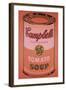 Campbell's Soup Can, 1965 (orange)-Andy Warhol-Framed Art Print
