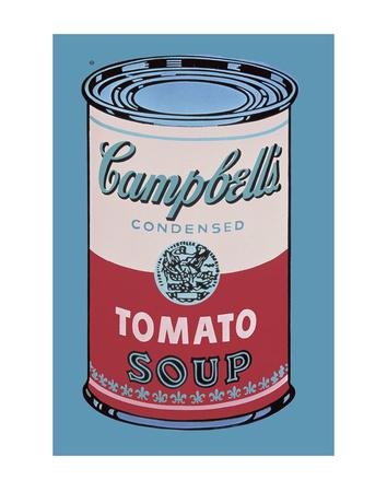 Campbell's tomato soup can by Andy Warhol A6 postcard NEW 