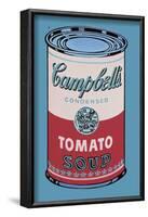 Campbell's Soup Can, 1965 (Pink and Red)-Andy Warhol-Framed Art Print