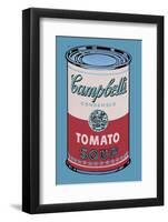 Campbell's Soup Can, 1965 (Pink and Red)-Andy Warhol-Framed Art Print