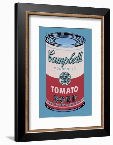 Campbell's Soup Can, 1965 (Pink and Red)-Andy Warhol-Framed Art Print