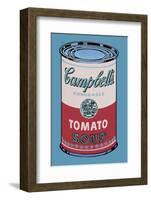 Campbell's Soup Can, 1965 (Pink and Red)-Andy Warhol-Framed Art Print