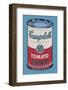 Campbell's Soup Can, 1965 (Pink and Red)-Andy Warhol-Framed Art Print