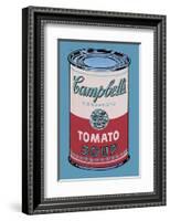 Campbell's Soup Can, 1965 (Pink and Red)-Andy Warhol-Framed Art Print