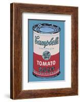 Campbell's Soup Can, 1965 (Pink and Red)-Andy Warhol-Framed Art Print