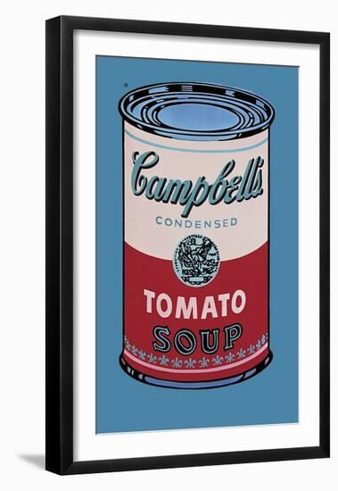 Campbell's Soup Can, 1965 (Pink and Red)-Andy Warhol-Framed Giclee Print