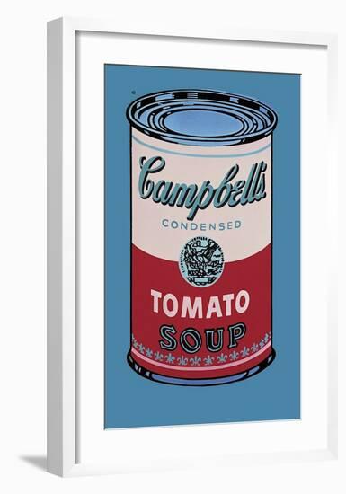 Campbell's Soup Can, 1965 (Pink and Red)-Andy Warhol-Framed Giclee Print