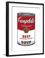 Campbell's Soup I: Beef, c.1968-Andy Warhol-Framed Giclee Print