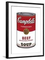 Campbell's Soup I: Beef, c.1968-Andy Warhol-Framed Giclee Print