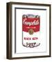 Campbell's Soup I: Black Bean, 1968-Andy Warhol-Framed Art Print