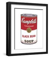 Campbell's Soup I: Black Bean, 1968-Andy Warhol-Framed Art Print