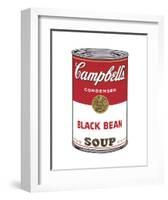 Campbell's Soup I: Black Bean, 1968-Andy Warhol-Framed Art Print