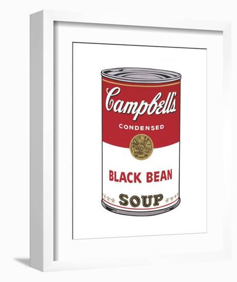 Campbell's Soup I: Black Bean, 1968-Andy Warhol-Framed Art Print