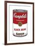 Campbell's Soup I: Black Bean, c.1968-Andy Warhol-Framed Giclee Print