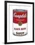 Campbell's Soup I: Black Bean, c.1968-Andy Warhol-Framed Giclee Print