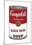 Campbell's Soup I: Black Bean, c.1968-Andy Warhol-Mounted Giclee Print