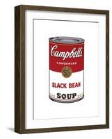 Campbell's Soup I: Black Bean, c.1968-Andy Warhol-Framed Giclee Print