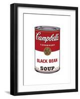 Campbell's Soup I: Black Bean, c.1968-Andy Warhol-Framed Giclee Print