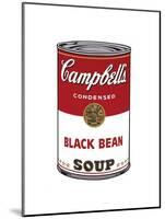 Campbell's Soup I: Black Bean, c.1968-Andy Warhol-Mounted Giclee Print