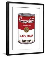 Campbell's Soup I: Black Bean, c.1968-Andy Warhol-Framed Giclee Print