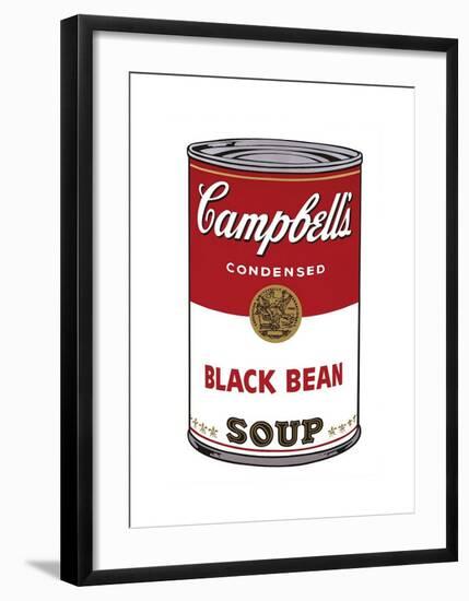 Campbell's Soup I: Black Bean, c.1968-Andy Warhol-Framed Giclee Print