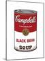 Campbell's Soup I: Black Bean, c.1968-Andy Warhol-Mounted Giclee Print