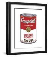 Campbell's Soup I: Chicken Noodle, 1968-Andy Warhol-Framed Art Print
