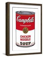 Campbell's Soup I: Chicken Noodle, c.1968-Andy Warhol-Framed Art Print