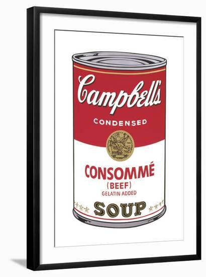 Campbell's Soup I: Consomme, 1968-Andy Warhol-Framed Art Print