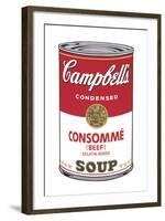 Campbell's Soup I: Consomme, 1968-Andy Warhol-Framed Art Print