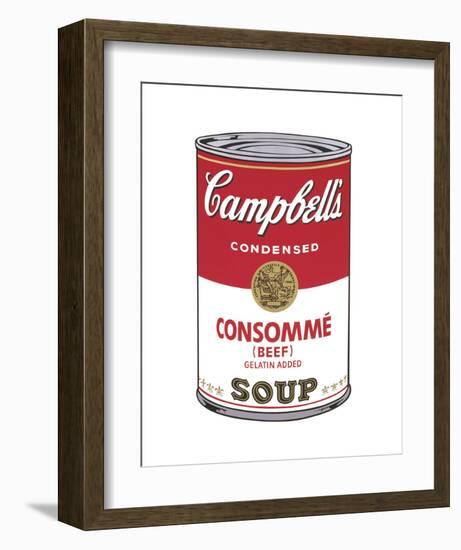 Campbell's Soup I: Consomme, 1968-Andy Warhol-Framed Art Print