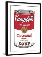 Campbell's Soup I: Consomme, 1968-Andy Warhol-Framed Art Print