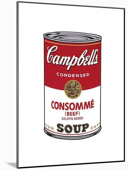 Campbell's Soup I: Consomme, c.1968-Andy Warhol-Mounted Giclee Print